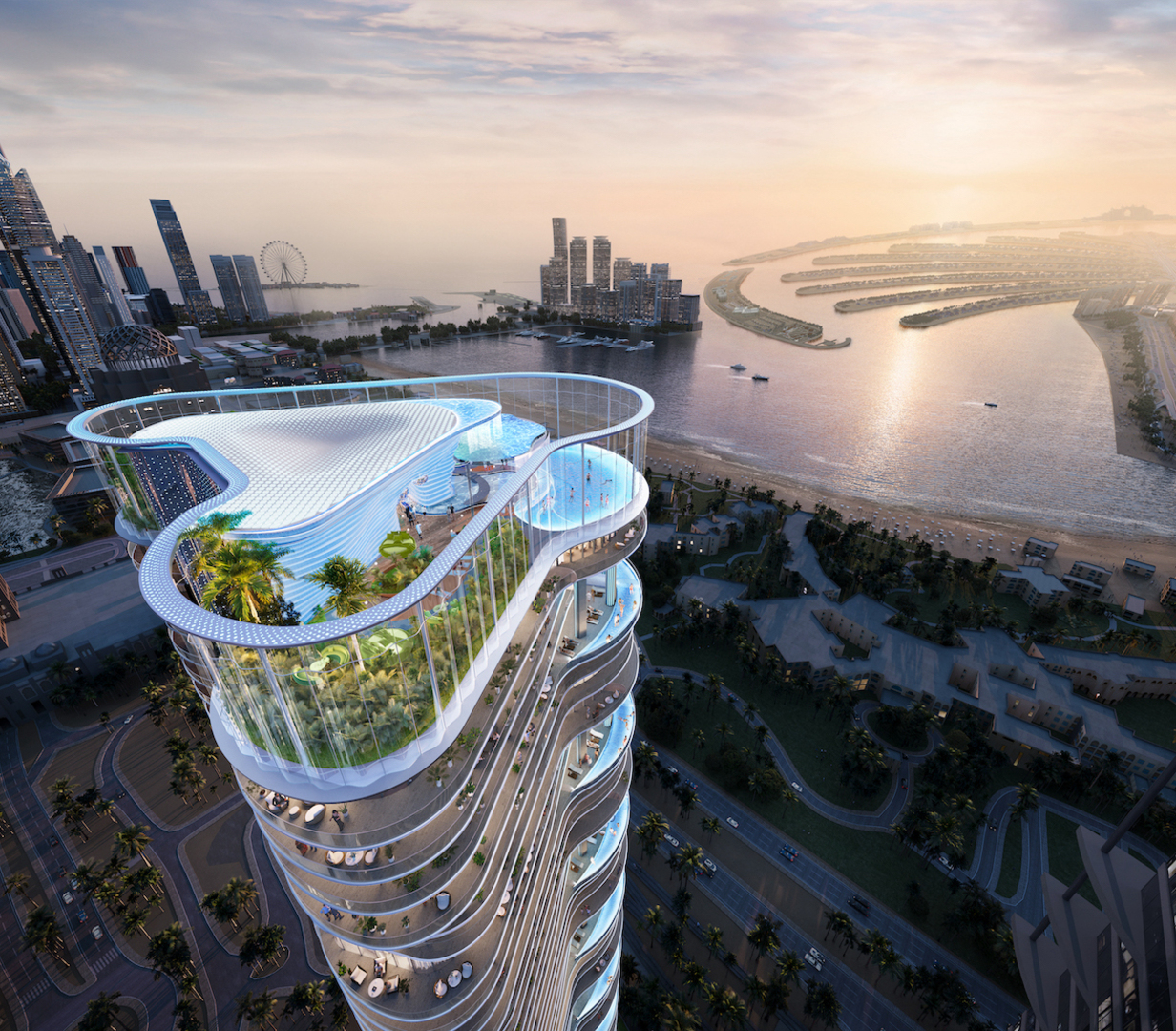 Apartments and penthouses in an iconic skyscraper near the beach in Al Sufouh