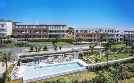 Apartment residential complex in Marbella surrounded by nature
