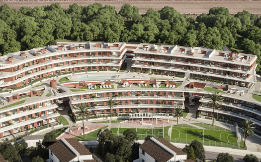Apartment complex in Las Lagunas de Mijas with a superior view