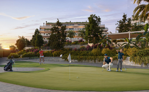 Unique apartments and penthouses with sea views at El Chaparral golf course