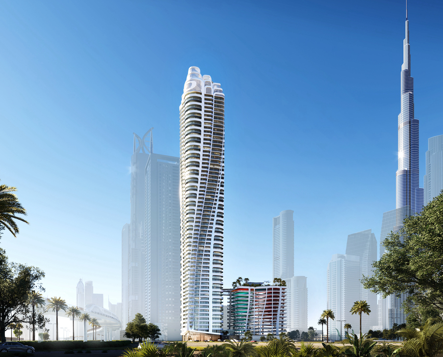 Luxury apartments in the center of Dubai right next to Burj Khalifa on Sheikh Zayed Road