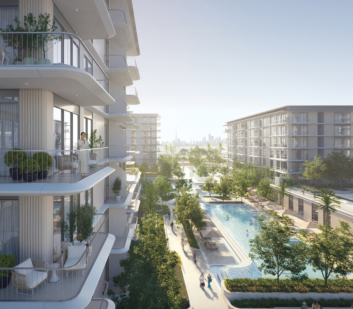 Residential complex by the sea in the elite Rashid Yachts & Marina