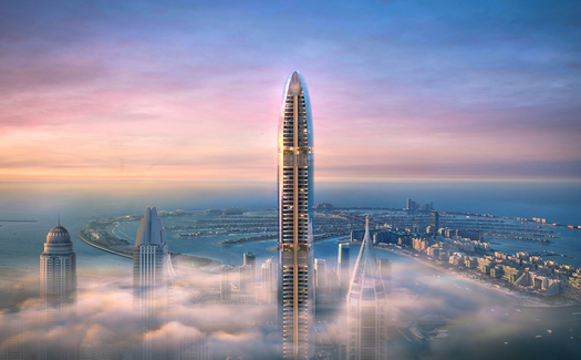 The tallest residential building in the world being built in the prestigious location of Dubai Marina