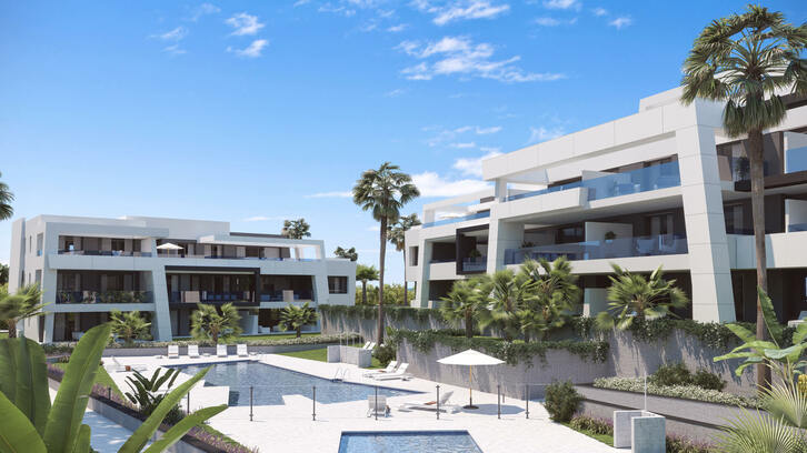 Apartamente moderne, cu vedere la mare, în suburbiile orașului Estepona