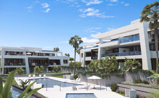 Modern apartments with sea views in the suburbs of Estepona