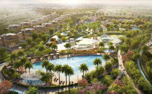 Exclusive residential area in a quiet suburb of Dubai