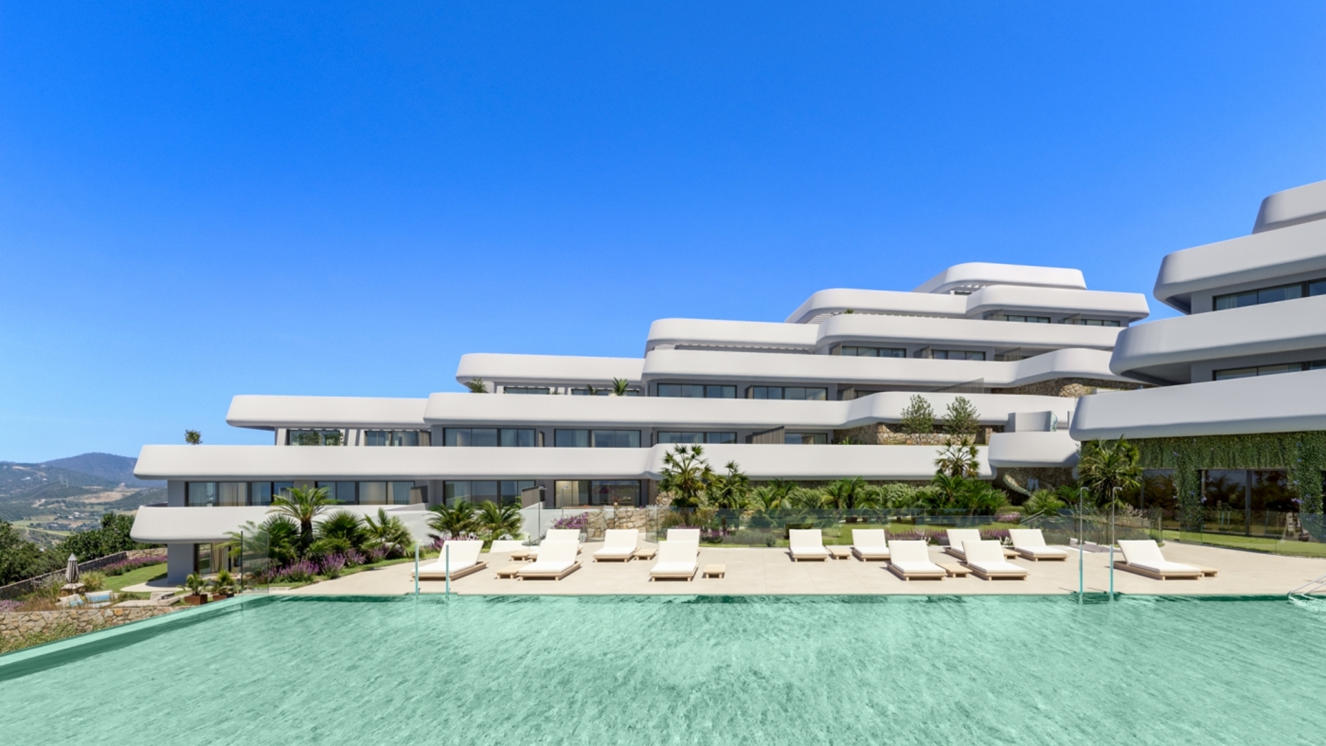 Apartments in a quiet location by the sea and the golf course